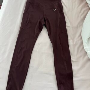 GYMSHARK Activewear Medium Sculpt Comfy Dri-Fit Women's Brown Leggings